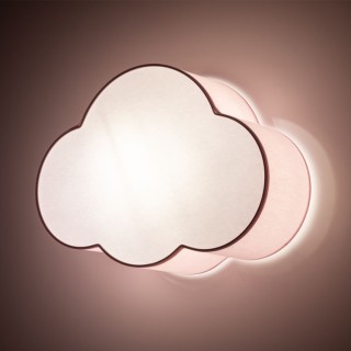 Plafonnier Cloud 2 lumières – blanc – en métal – style moderne