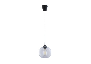 Suspension Cubus 1 lumière – noir – en plastique – style classique