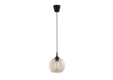 Suspension Cubus 1 lumière – noir – en plastique – style moderne