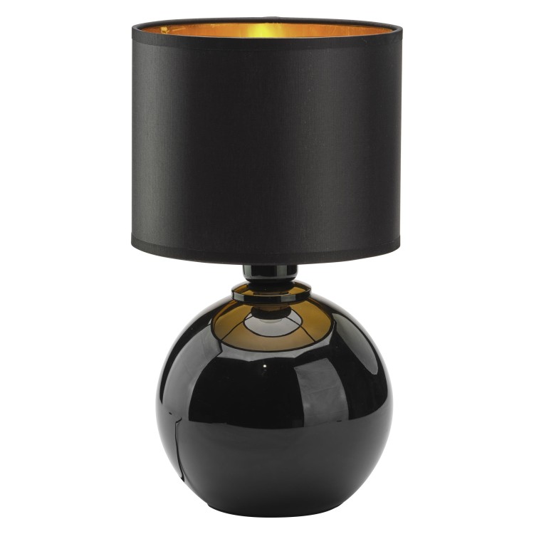 Veilleuse Palla 1 lumière – noir – en métal et verre – style moderne et chic