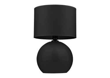 Veilleuse Palla 1 lumière – noir – en métal et verre – style moderne