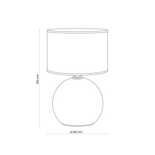 Veilleuse Palla 1 lumière – noir – en métal et verre – style moderne