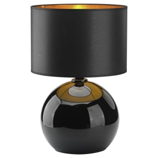 Veilleuse Palla 1 lumière – noir – en métal et verre – style moderne et chic