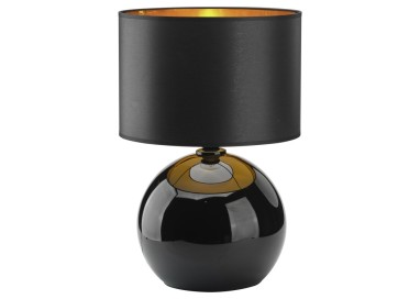 Veilleuse Palla 1 lumière – noir – en métal et verre – style moderne et chic