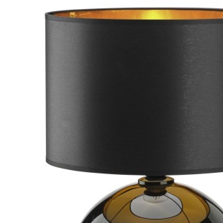 Veilleuse Palla 1 lumière – noir – en métal et verre – style moderne et chic