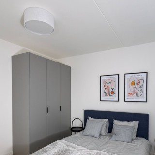 Plafonnier Rondo 1 lumière – blanc – en métal – style scandinave