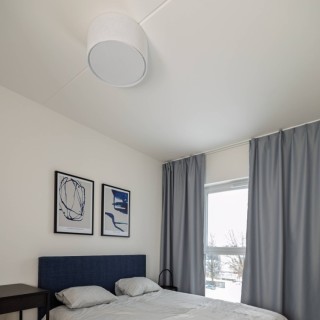 Plafonnier Rondo 1 lumière – blanc – en métal – style scandinave