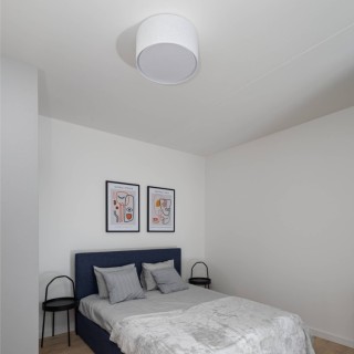 Plafonnier Rondo 1 lumière – blanc – en métal – style scandinave