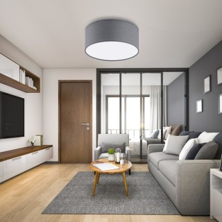 Plafonnier Rondo 4 lumières – blanc – en métal – style scandinave