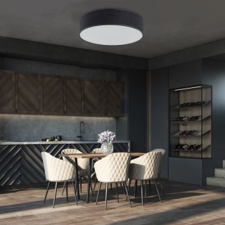 Plafonnier Rondo 4 lumières – blanc – en métal – style classique