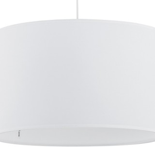 Suspension Rondo 1 lumière – blanc – en plastique – style scandinave
