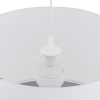 Suspension Rondo 1 lumière – blanc – en plastique – style scandinave