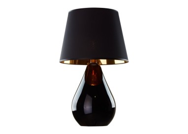 Veilleuse Lacrima 1 lumière – noir – en métal et verre – style moderne et chic