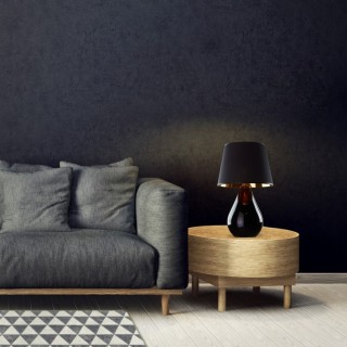 Veilleuse Lacrima 1 lumière – noir – en métal et verre – style moderne et chic