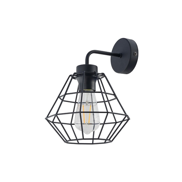 Lampe à poser Diamond 1 lumière – noir – en métal – style moderne et loft