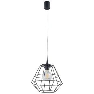 Suspension Diamond 1 lumière – noir – en plastique – style moderne et loft