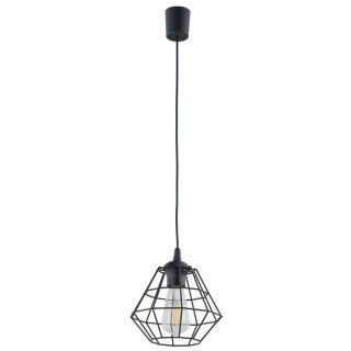 Suspension Diamond 1 lumière – noir – en plastique – style moderne et loft