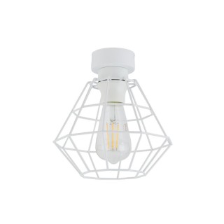 Plafonnier Diamond 1 lumière – blanc – en métal – style moderne et loft