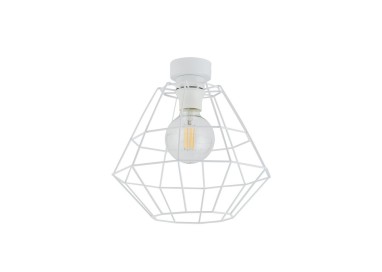 Plafonnier Diamond 1 lumière – blanc – en métal – style moderne et loft