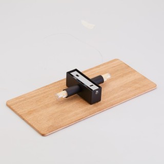 Applique murale Tavola 2 lumières – noir – en métal et bois – style moderne