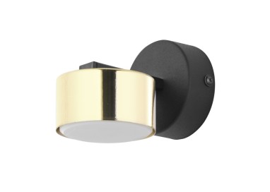 Applique murale Dallas 1 lumière – doré & noir – en métal – style moderne et élégant