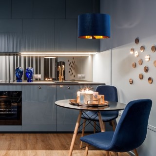 Suspension Tercino 1 lumière – noir – en métal – style moderne et chic