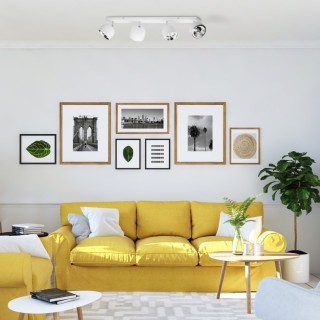 Plafonnier ALTEA blanc - 4 ampoules