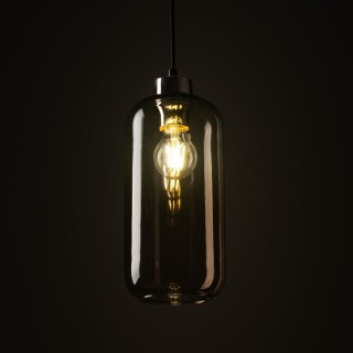 Suspension Marco 1 lumière – doré & noir – en métal – style moderne