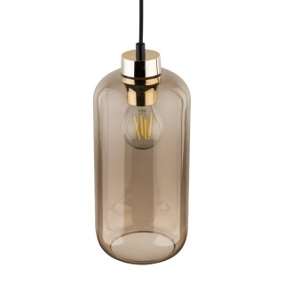 Suspension Marco 1 lumière – doré & noir – en métal – style moderne