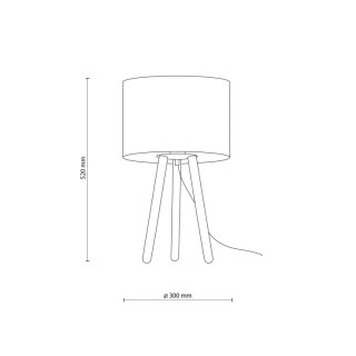 Veilleuse Tokyo 1 lumière – pin & noir – en métal et bois – style loft