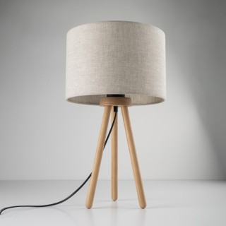 Veilleuse Tokyo 1 lumière – pin & noir – en métal et bois – style loft