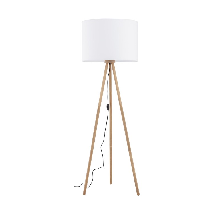 Lampadaire Tokyo 1 lumière – pin – en métal et bois – style scandinave