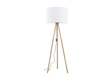 Lampadaire Tokyo 1 lumière – pin – en métal et bois – style scandinave
