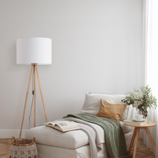 Lampadaire Tokyo 1 lumière – pin – en métal et bois – style scandinave