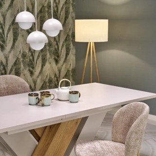 Lampadaire Tokyo 1 lumière – pin & noir – en métal et bois – style scandinave