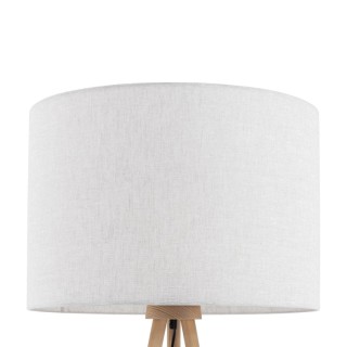 Lampadaire Tokyo 1 lumière – pin & noir – en métal et bois – style scandinave