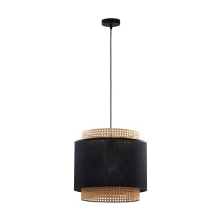 Suspension Boho 1 lumière – noir – en métal – style scandinave