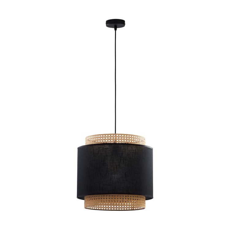 Suspension Boho 1 lumière – noir – en métal – style scandinave