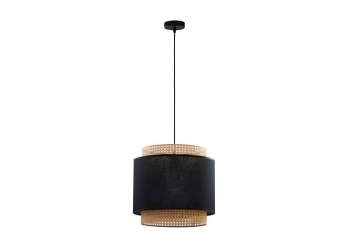 Suspension Boho 1 lumière – noir – en métal – style scandinave