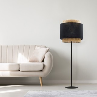 Lampadaire Boho – noir – en métal – style scandinave
