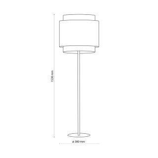 Lampadaire Boho – noir – en métal – style scandinave