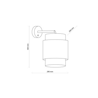 Applique murale Boho 1 lumière – noir – en métal – style scandinave