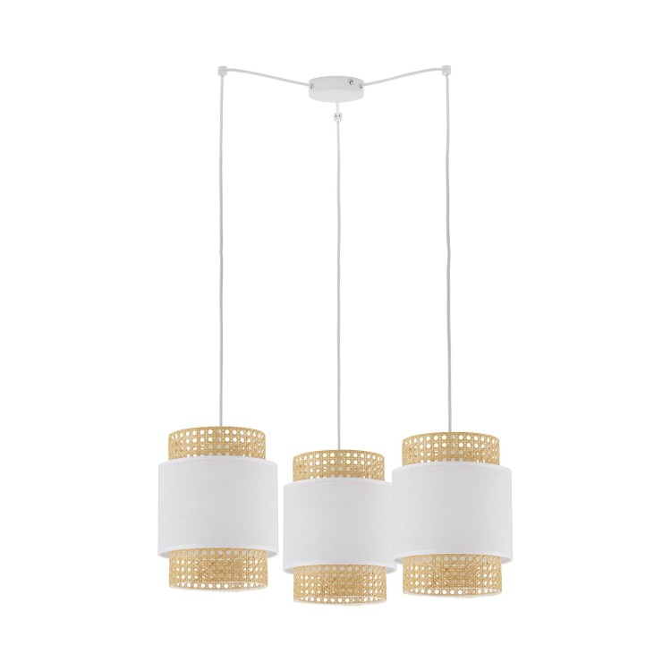 LAMPE SUSPENDUE BLANCHE BOHO 3