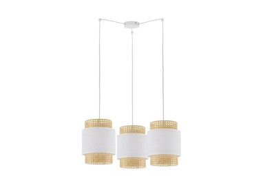 LAMPE SUSPENDUE BLANCHE BOHO 3