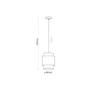 LAMPE SUSPENSION BLANCHE BOHO 1 200