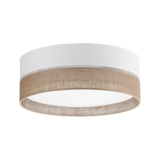 Plafonnier Linobianco 4 lumières – blanc – en métal – style scandinave