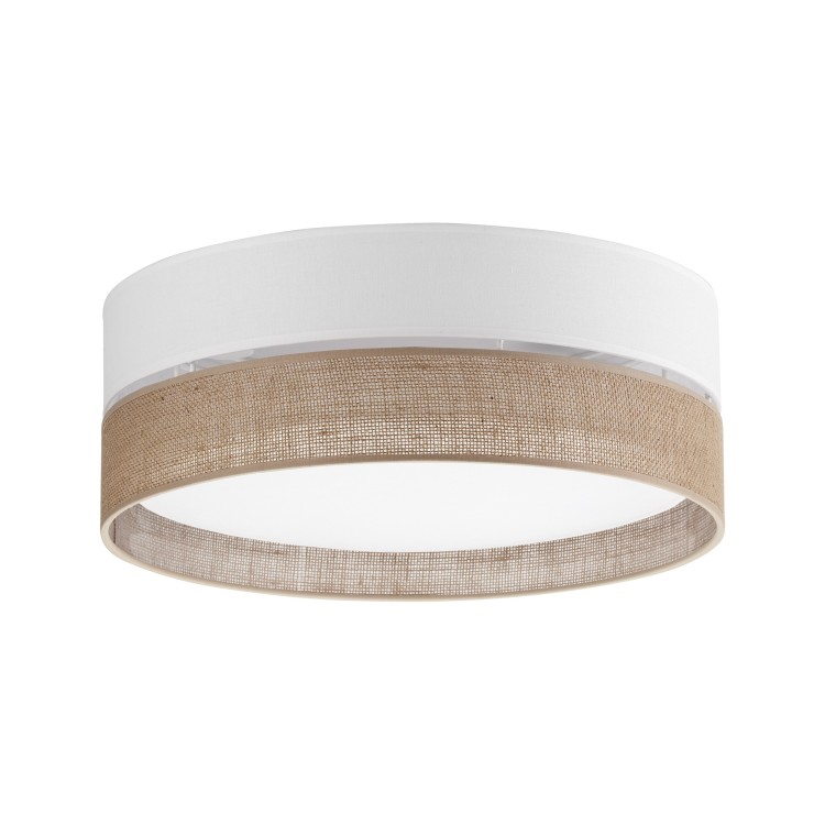 Plafonnier Linobianco 4 lumières – blanc – en métal – style scandinave