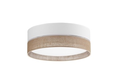 Plafonnier Linobianco 4 lumières – blanc – en métal – style scandinave