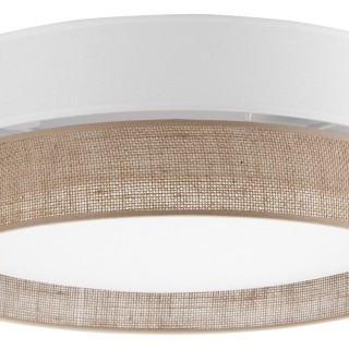Plafonnier Linobianco 4 lumières – blanc – en métal – style scandinave