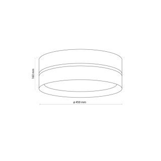 Plafonnier Linobianco 4 lumières – blanc – en métal – style scandinave